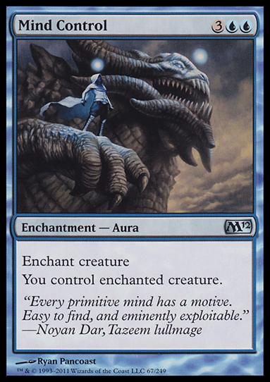 Magic the Gathering: 2012 Core Set (Base Set) card 67 Mind Control