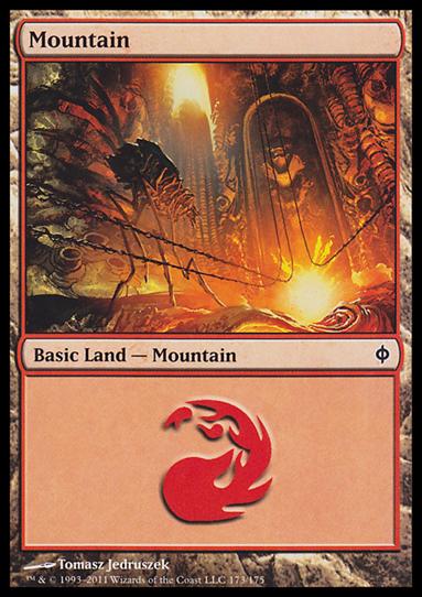 Magic the Gathering: New Phyrexia card 173 Mountain