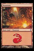 Magic the Gathering: New Phyrexia card 173 Mountain