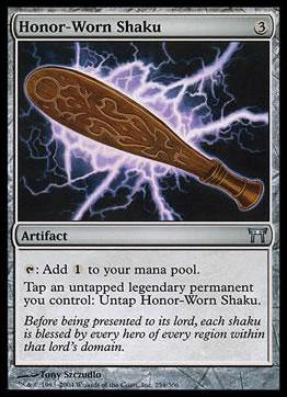 Magic the Gathering: Champions of Kamigawa (Base Set) card 254 Honor-Worn Shaku