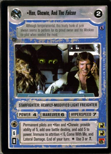Star Wars: Reflections III (Base Set) card 189 Han, Chewie, And The Falcon