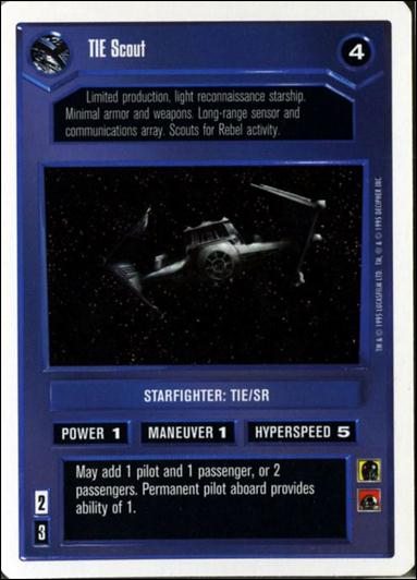 Star Wars: Premiere Unlimited (Base Set) card 143 TIE Scout