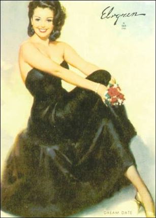 Elvgren's Calendar Pinups (Base Set) card 35 Dream Date