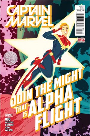 Captain Marvel (2016) issue 5 Kris Anka Cover