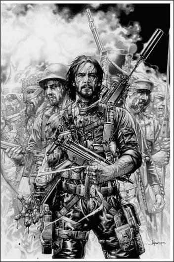 BRZRKR issue 1-SP Jay Anacleto Sanctum Santorum Comics Virgin Cover