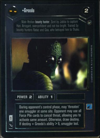 Star Wars: Reflections: A Collector's Bounty (Base Set) card 6 Greedo