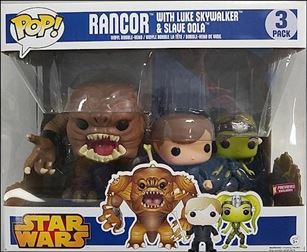 POP! Star Wars Multi-Packs figure nn4 Rancor with Luke Skywalker & Slave Oola 3 Pack