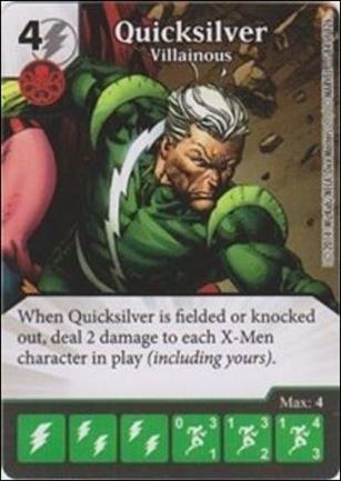 Marvel Dice Masters Uncanny X-Men  card 84 Quicksilver: Villainous 