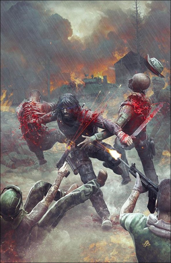 BRZRKR issue 1-VA Bjorn Barends Carnivore Comics NYCC Cover, 1/500