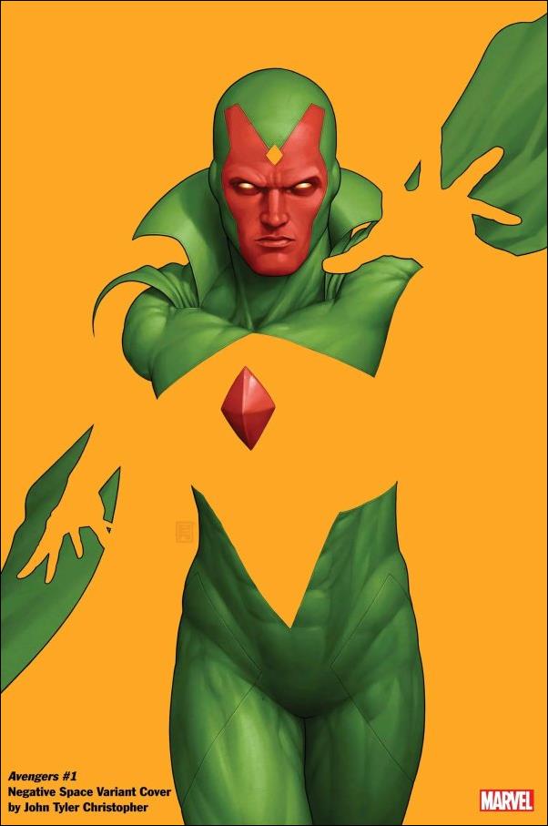 Avengers (2023) issue 1-D John Tyler Christopher Negative Space Cover