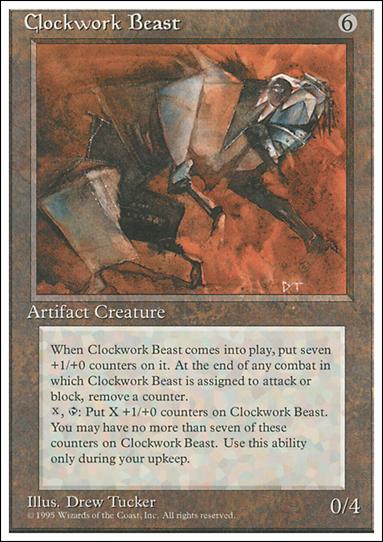 Magic the Gathering: 4th Edition (Base Set) card 307 Clockwork Beast