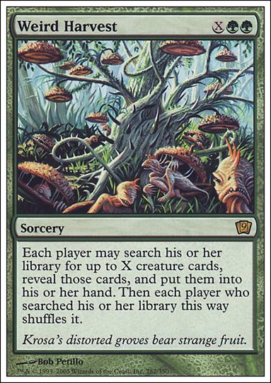 Magic the Gathering: 9th Edition (Base Set) card 282 Weird Harvest