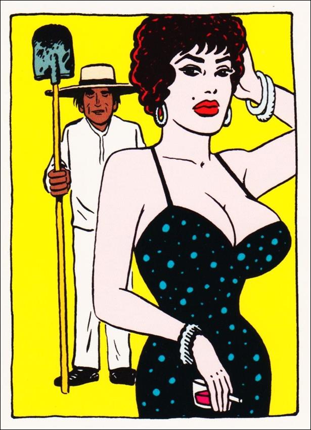 Love & Rockets (Base Set) card 8 Maria & Eduardo