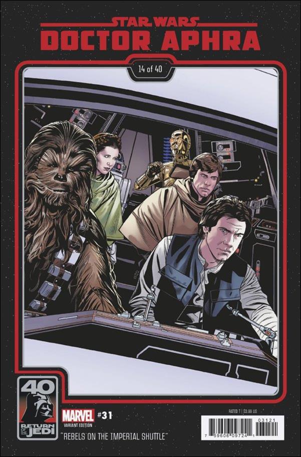 Star Wars: Doctor Aphra issue 31-B Chris Sprouse ROTJ 40th Anniversary Cover