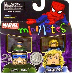 Marvel Minimates (Exclusives) figure 62 Mole Man and Sue Storm