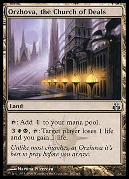 Magic the Gathering: Guildpact (Base Set) card 162 Orzhova, the Church of Deals