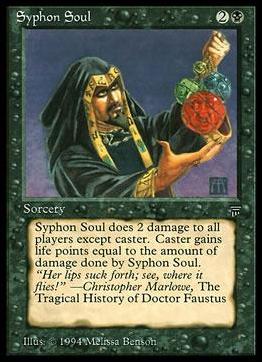 Magic the Gathering: Legends (Base Set) card 118 Syphon Soul