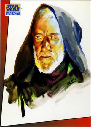 Star Wars Galaxy: Series 1 (Promo) card H Obi-Wan 