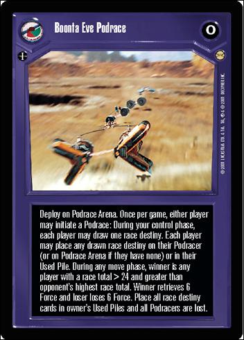 Star Wars: Tatooine Limited (Base Set) card 29 Boonta Eve Podrace