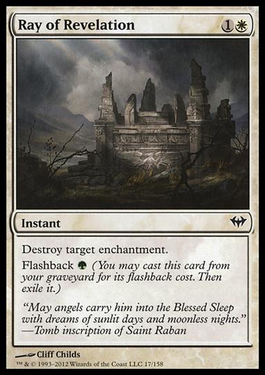Magic the Gathering: Dark Ascension (Base Set) card 17 Ray of Revelation