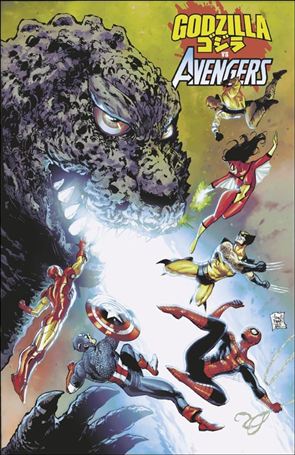 Godzilla vs. Avengers issue 1-H Tony S. Daniel 1:25 Cover
