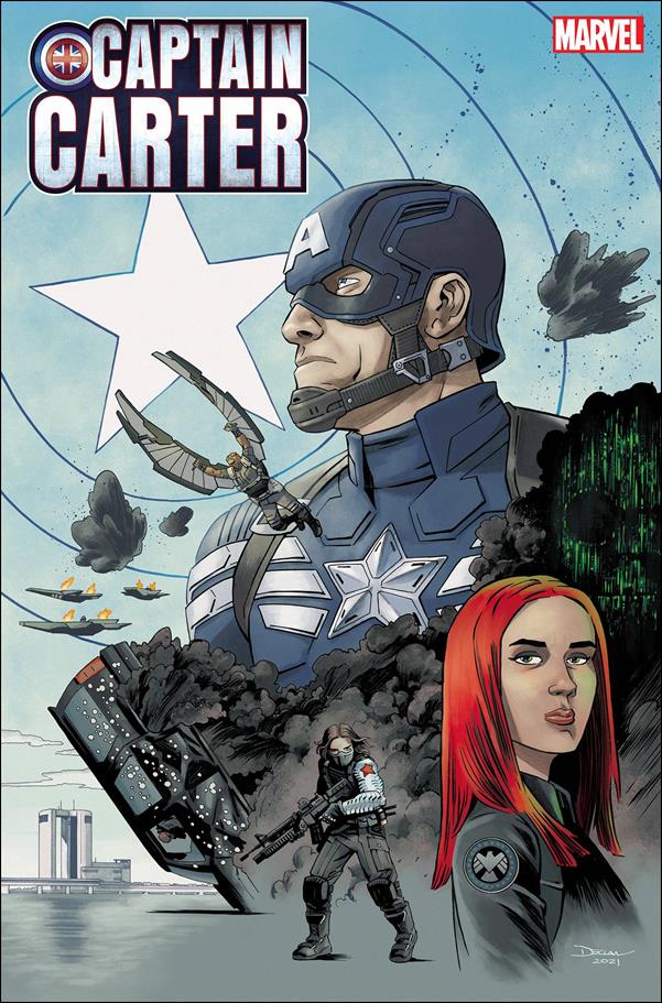 Captain Carter issue 1-D Declan Shalvey Infinity Saga Cover