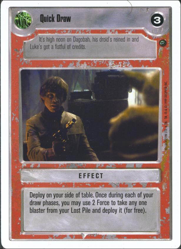 Star Wars: Dagobah Revised (Base Set) card 119 Quick Draw