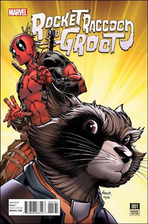 Rocket Raccoon & Groot issue 1-B Todd Nauck 1:10 Deadpool Cover