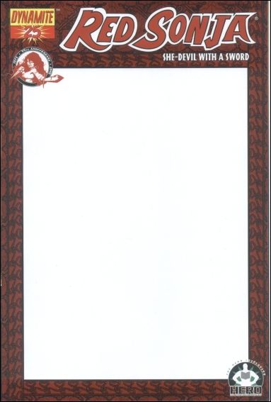 Red Sonja (2005) issue 25-I Hero Initiative Blank Cover