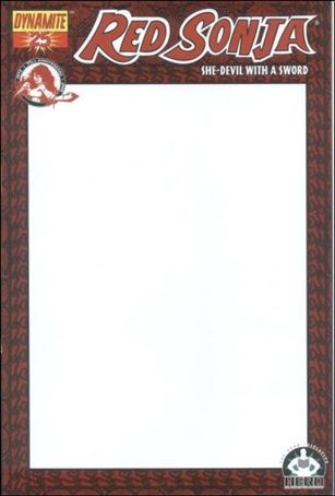 Red Sonja (2005) issue 25-I Hero Initiative Blank Cover