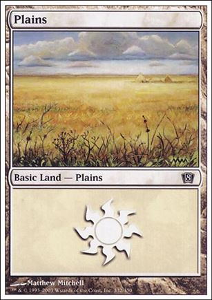 Magic the Gathering: 8th Edition (Base Set) card 332 Plains