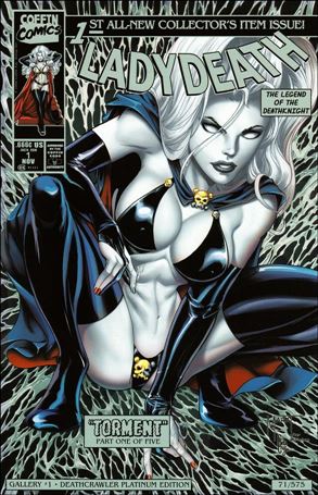 Lady Death: Gallery issue 1-D Deathcrawler Platinum Edition Cover 1/575
