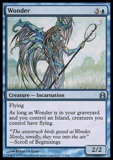 Magic the Gathering: Commander (Base Set) card 71 Wonder