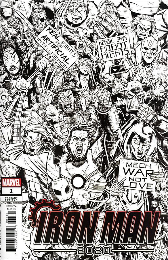 Iron Man 2020 (2020) issue 1-L Nick Roche 1:Store Sketch Party Cover 