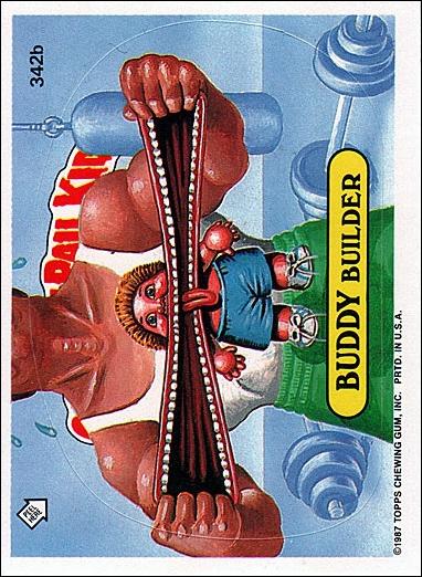 Garbage Pail Kids: Series 09 (Base Set) card 342b Buddy Builder