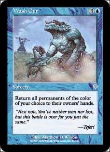 Magic the Gathering: Invasion (Base Set) card 87 Wash Out