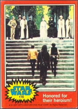 Star Wars: Series 2 (Base Set) card 116 Honored for their heroism!