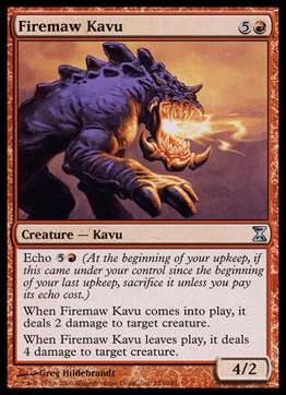 Magic the Gathering: Time Spiral (Base Set) card 153 Firemaw Kavu
