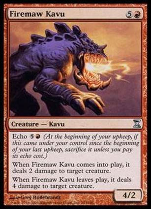 Magic the Gathering: Time Spiral (Base Set) card 153 Firemaw Kavu