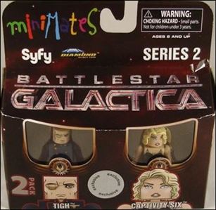 Battlestar Galactica Minimates (Toys R Us Series) figure 9 Tigh and Captivity Six