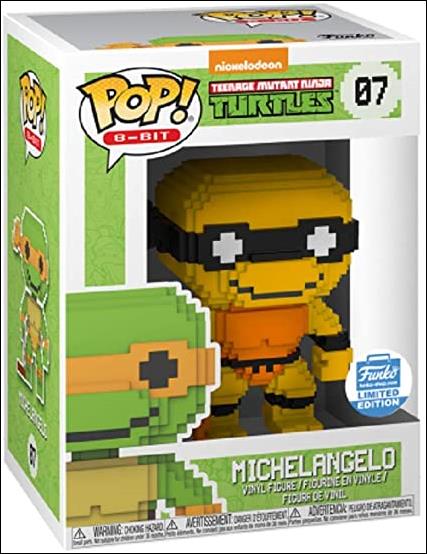 POP! 8-Bit figure 7-B Michelangelo (Orange) Funko Shop Exclusive