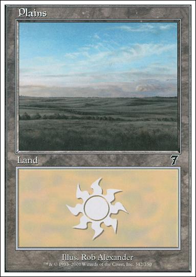 Magic the Gathering: 7th Edition (Base Set) card 342 Plains