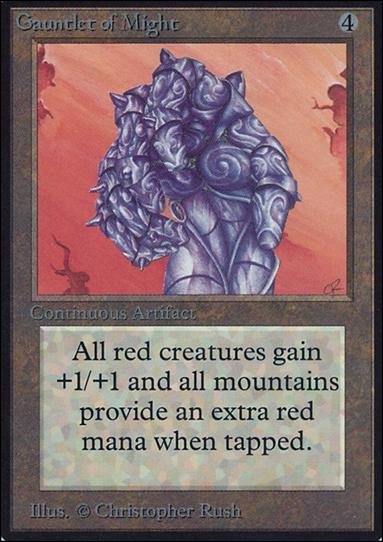 Magic the Gathering: Limited Edition Alpha (Base Set) card 244 Gauntlet of Might