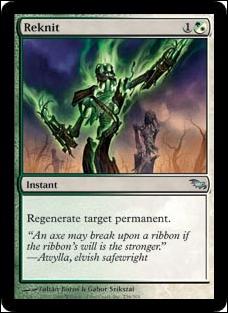 Magic the Gathering: Shadowmoor (Base Set) card 236 Reknit