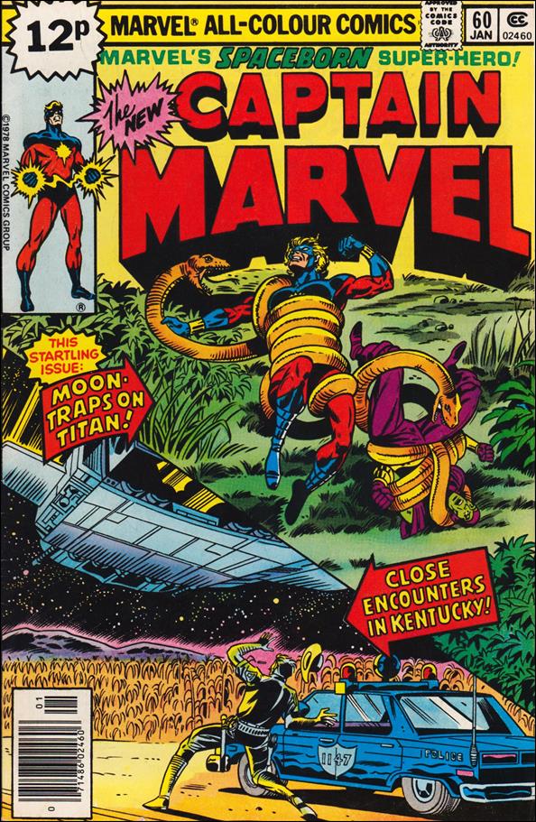 Captain Marvel (1968) issue 60-B UK Price Cover