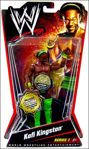 WWE (Series 01) figure 5-B Kofi Kingston (with Belt)