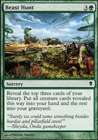 Magic The Gathering: Zendikar (Base Set) card 158 Beast Hunt