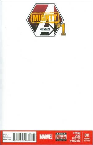 Mighty Avengers (2013) issue 1-F Blank/Sketch Cover