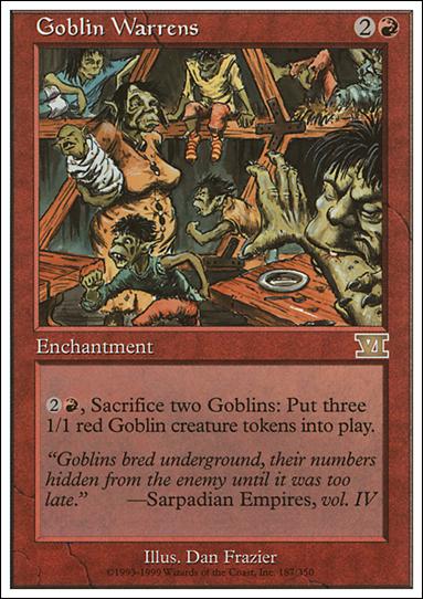 Magic the Gathering: 6th Edition (Base Set) card 187 Goblin Warrens