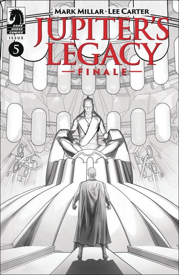 Jupiter's Legacy: Finale issue 5-B Lee Carter B&W Cover